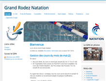 Tablet Screenshot of grandrodeznatation.fr